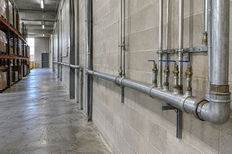 Warehouse piping system by BaytiFix, Jounieh