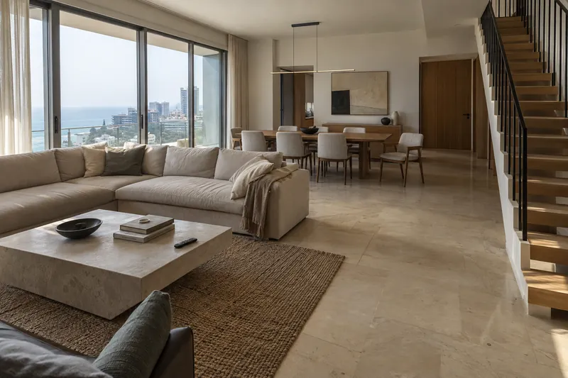 Waterfront duplex fit-out by BaytiFix, Beirut waterfront