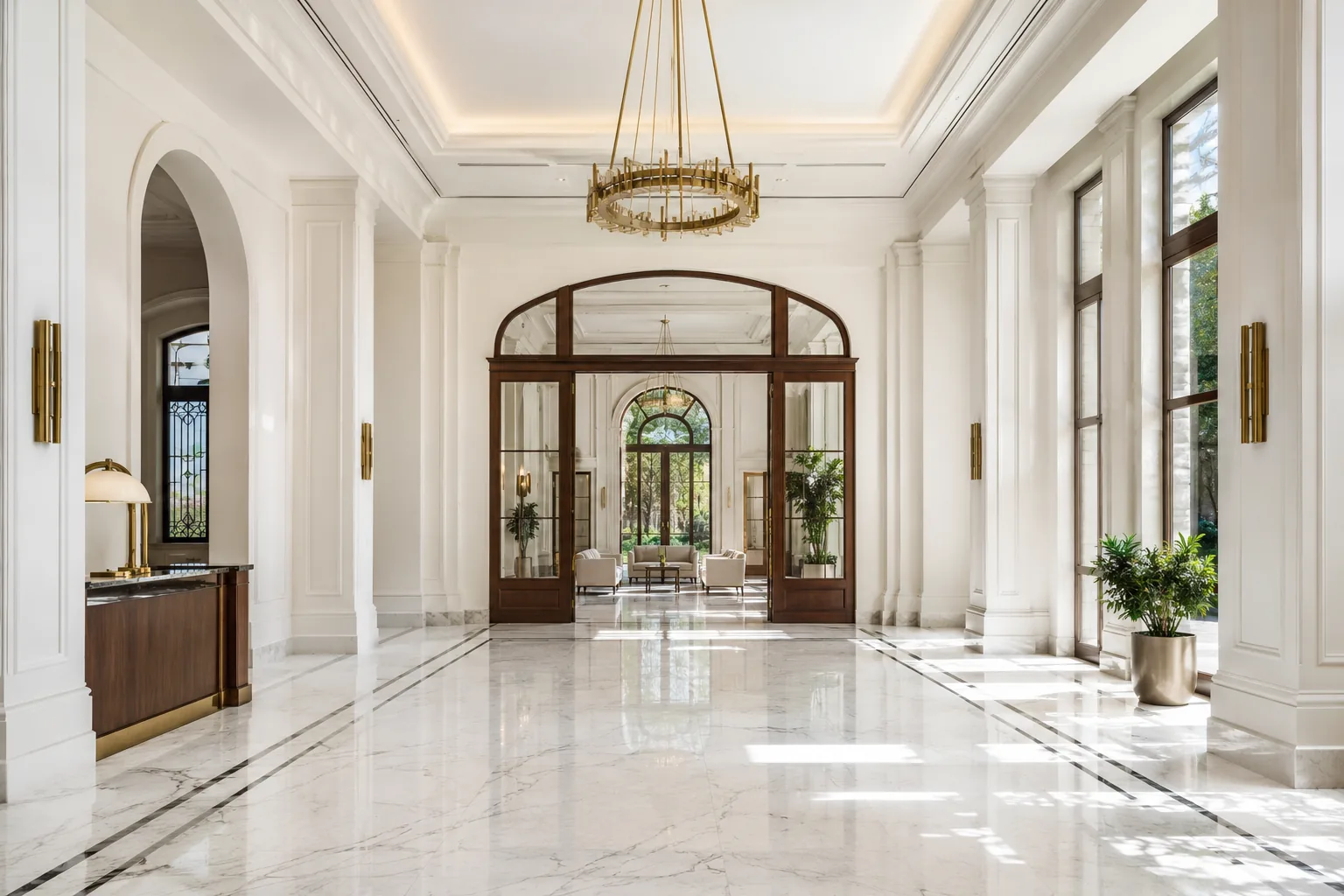 Aluminium and glazing package on a commercial fit-out in Lebanon